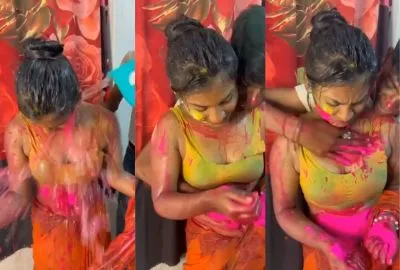 Big-Boob Sex at Holi Party in Hindi Desi Bf