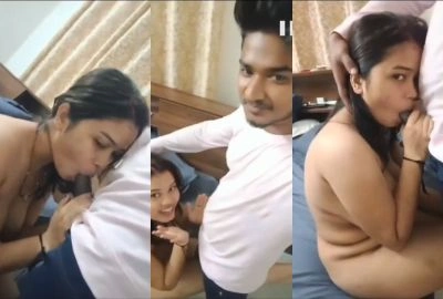 College girl’s steamy Hindi Bf blowjob