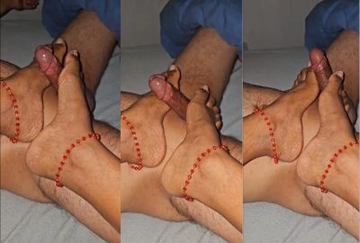 Finishing Foot Job Nicely in Desi Chut