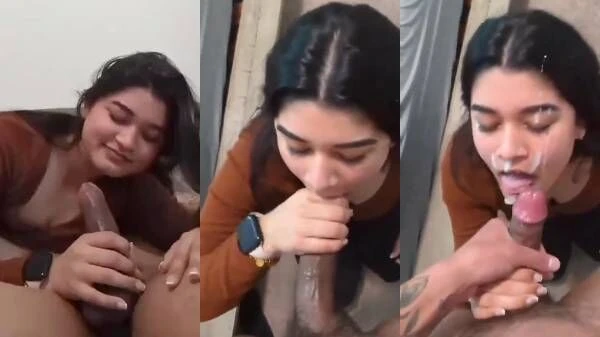 Powerful Blowjob and Cum-Facial in Dehati Bf