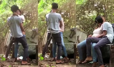 Students’ outdoor Desi Chut sex