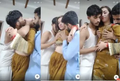 Two Men from Hyderabad with Hindi Sexy Bf Female